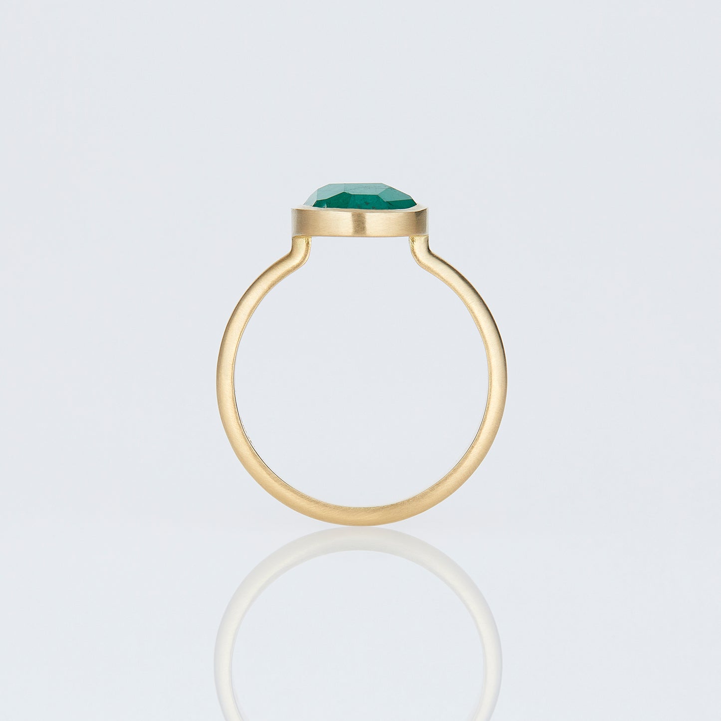 2.19 Carat One-of-a-Kind Rose Cut Emerald Ring | ER66-OOAK