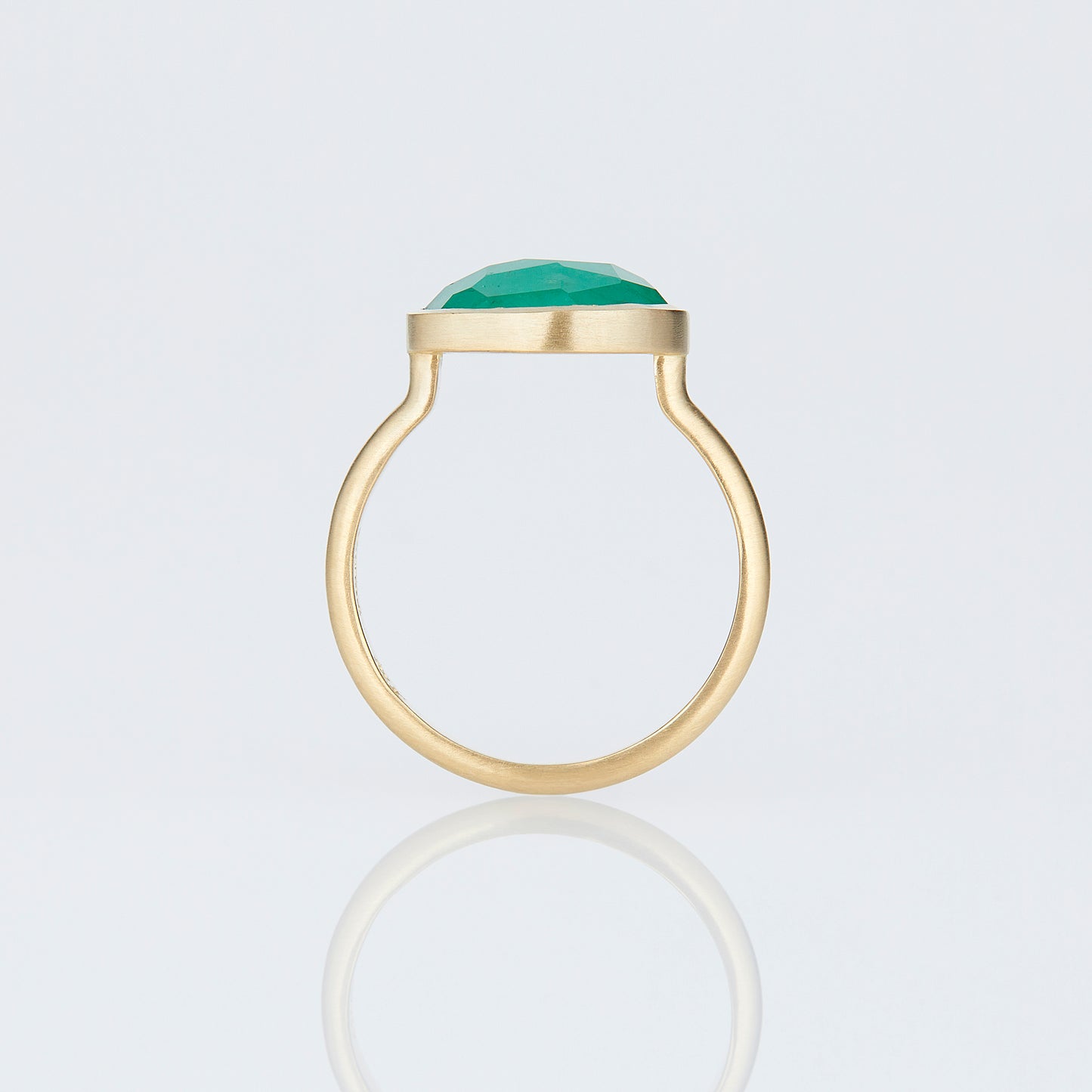 2.73 Carat One-of-a-Kind Rose Cut Emerald Ring | ER69-OOAK