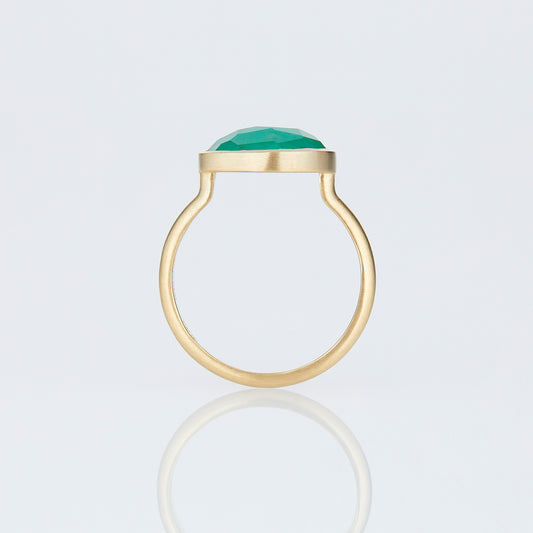 2.73 Carat One-of-a-Kind Rose Cut Emerald Ring | ER69-OOAK