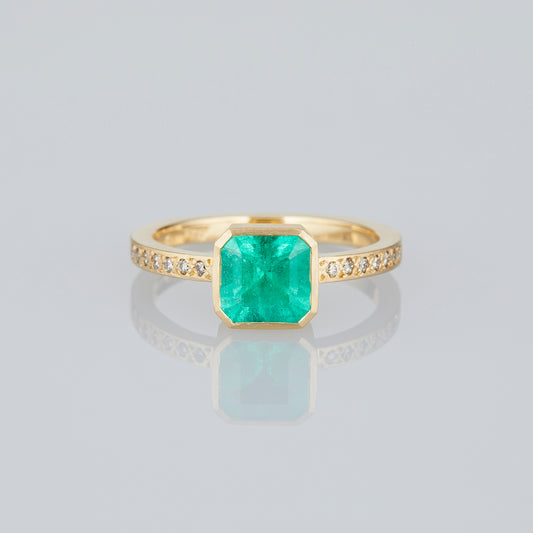 1.2 Carat One-of-a-Kind Emerald Cut Emerald Ring | ER70-OOAK