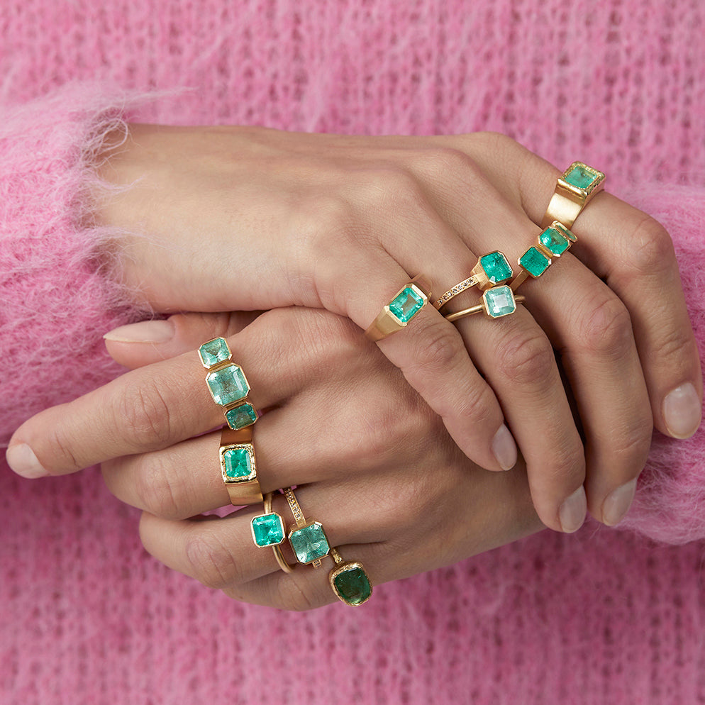 0.98 Carat One-of-a-Kind Emerald Ring | ER47-OOAK