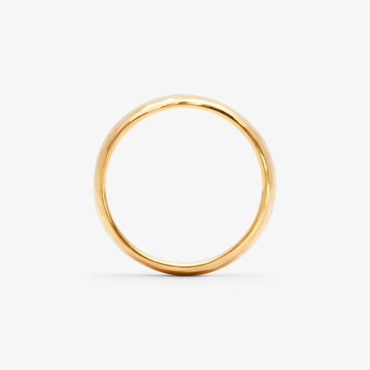 5.3mm Half Round Hammered Band | MR0136