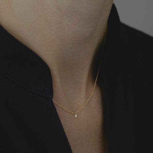 Diamond Drop Necklace | N1210W