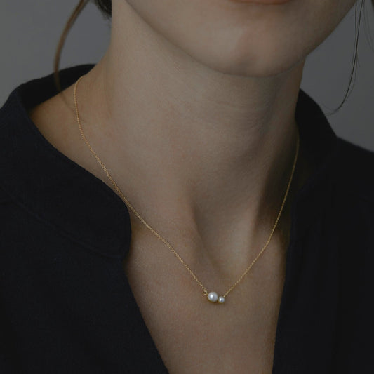 Double Pearl Necklace | N4101P