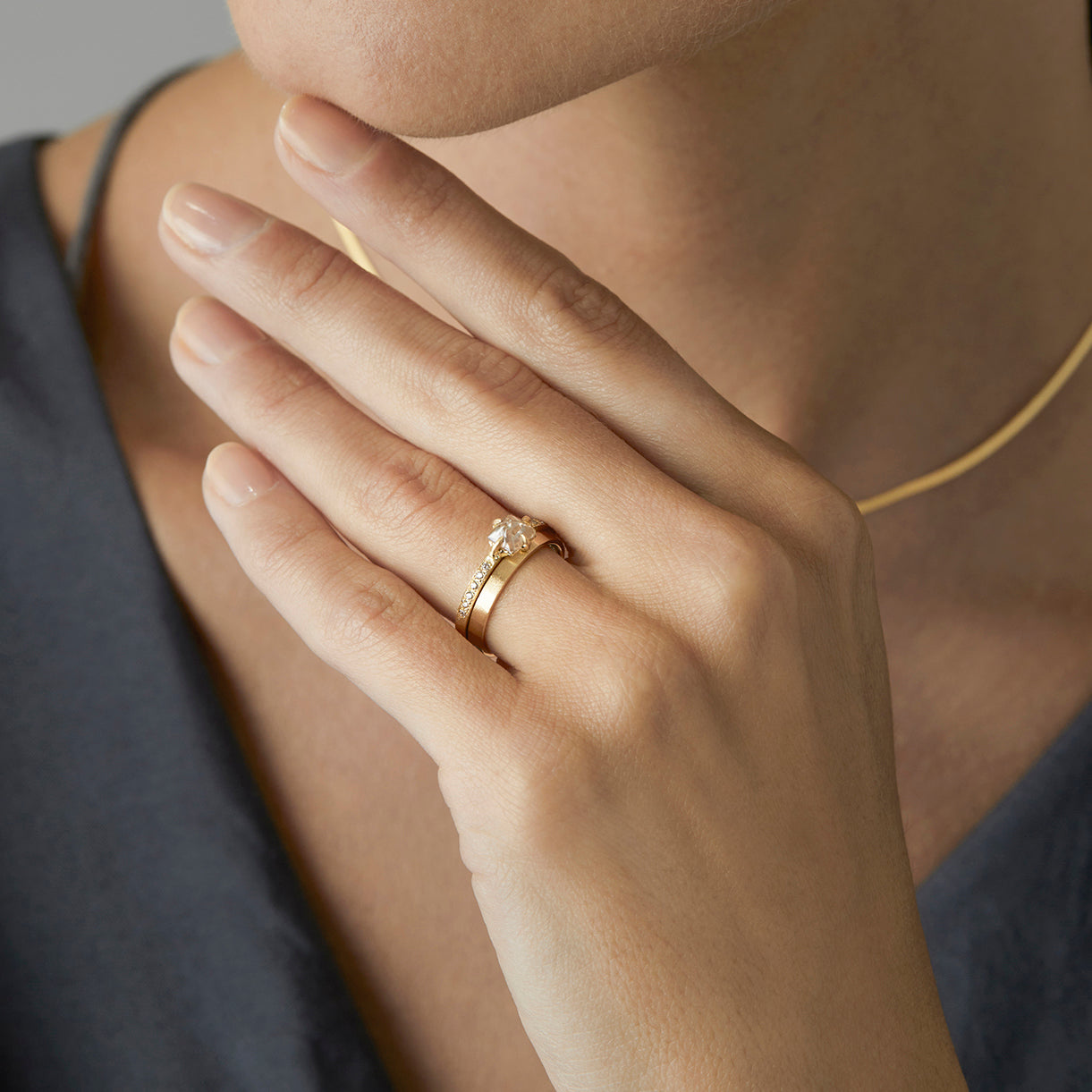 0.63 Carat 15th Anniversary One-of-a-Kind Brown Diamond Ring | BDR16-OOAK