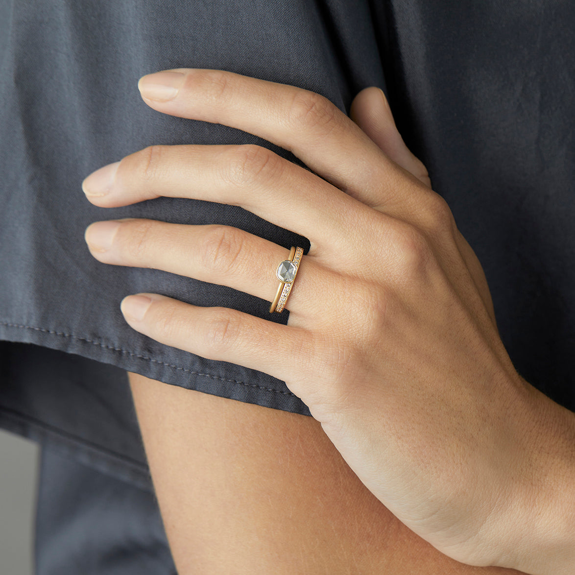 18K Yellow Gold on Model