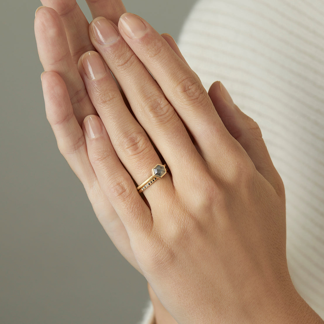 18K Yellow Gold on Model