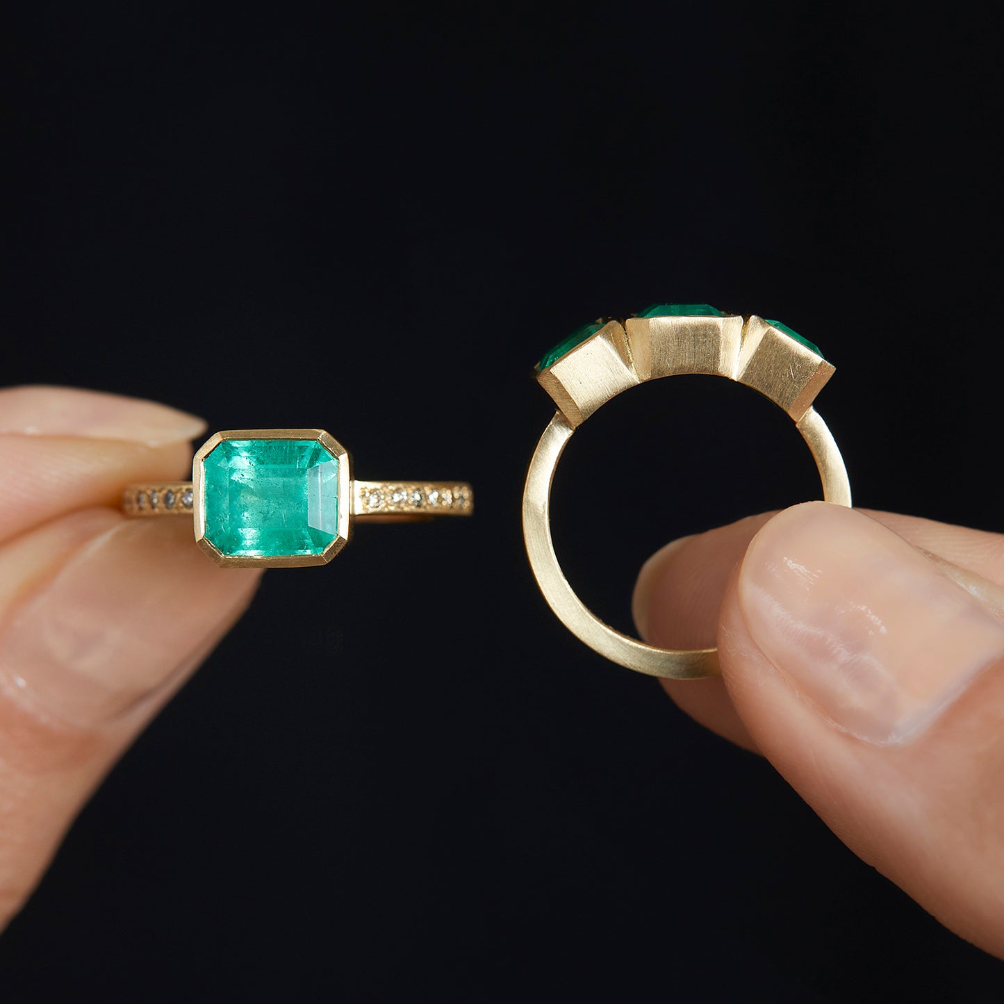 2.34 Carat One-of-a-Kind Emerald and Diamond Ring | ER25-OOAK