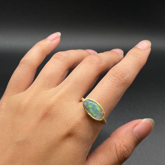 18K Yellow Gold on Model