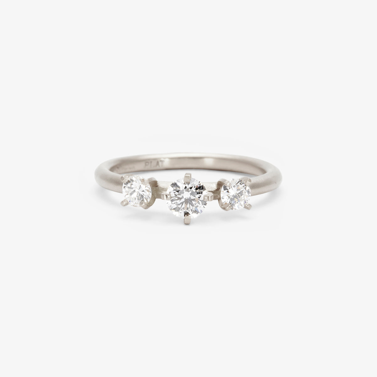 Grand White Diamond Trinity Ring | R11711W