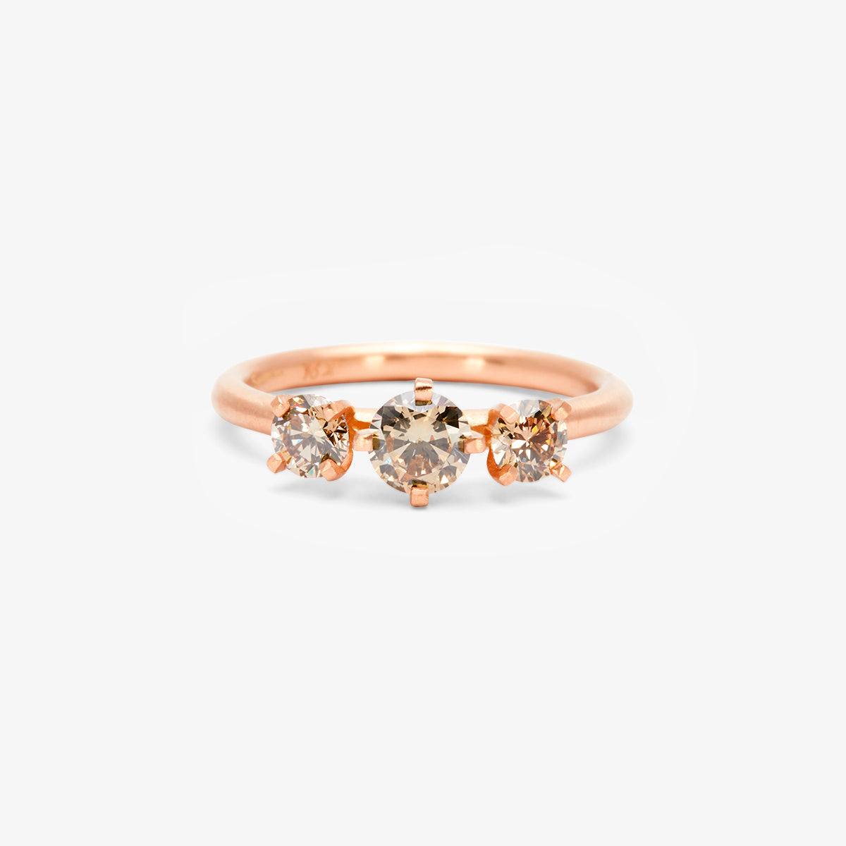 Queen Brown Diamond Trinity Ring | R11721BR