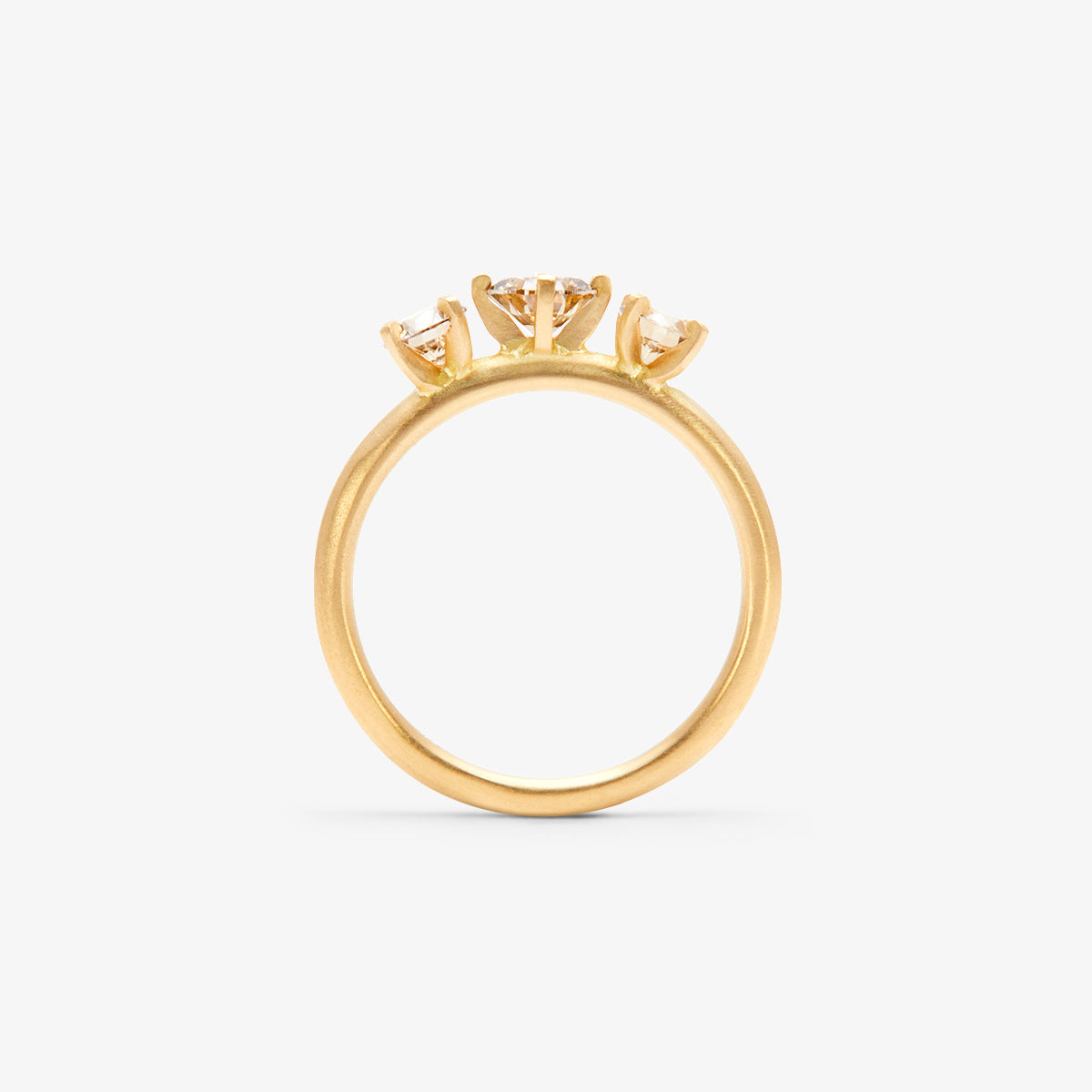 Queen Brown Diamond Trinity Ring | R11721BR