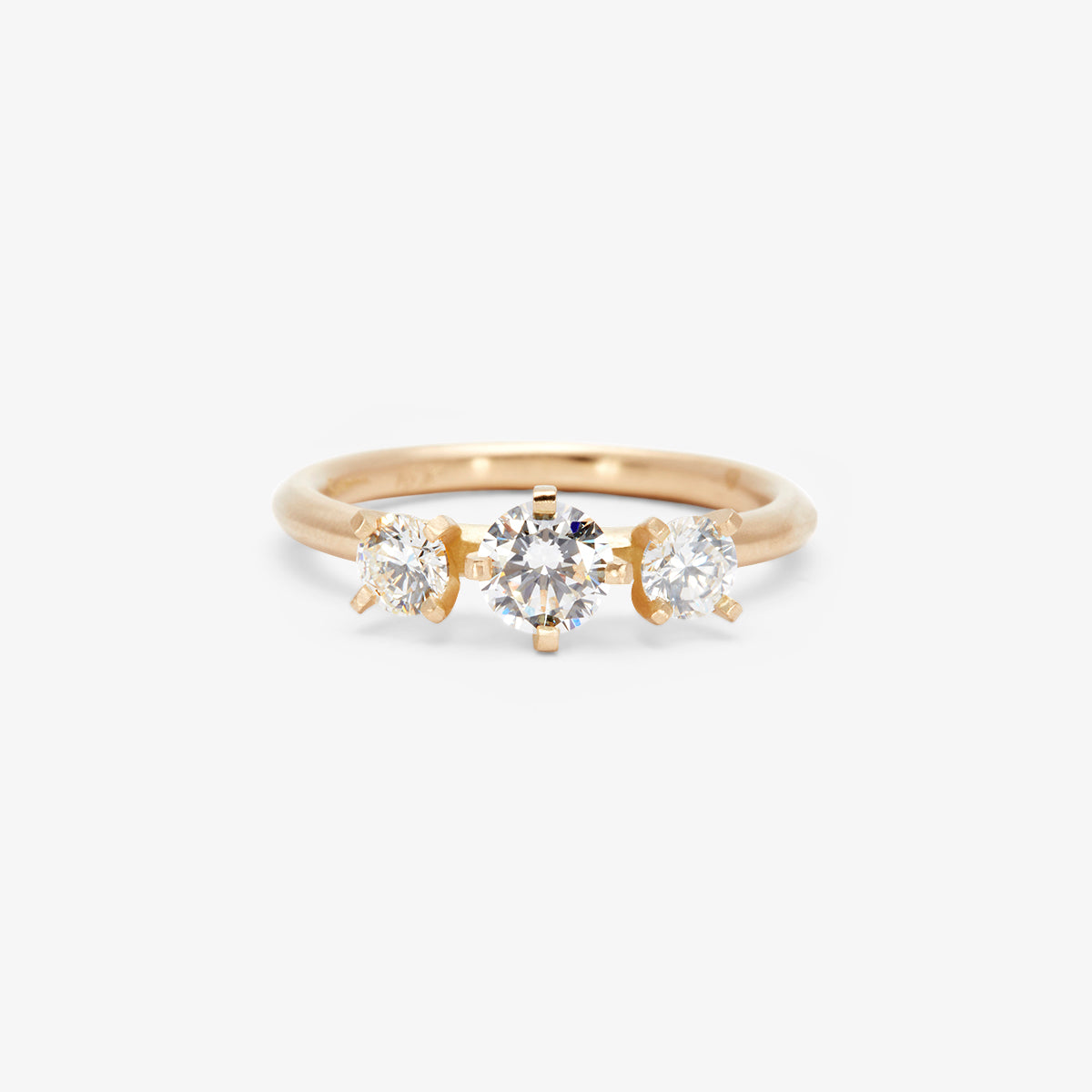 Queen White Diamond Trinity Ring | R11721W