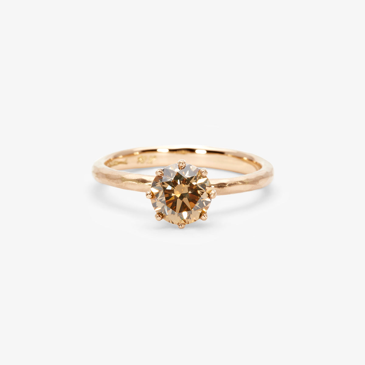 6.3mm Brown Diamond Blooming Ring | R19008BR