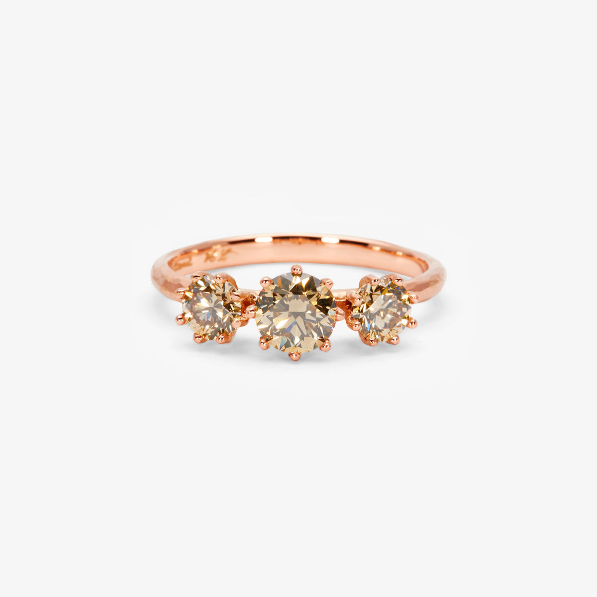 Queen Triple Brown Diamond Blooming Ring | R19021BR