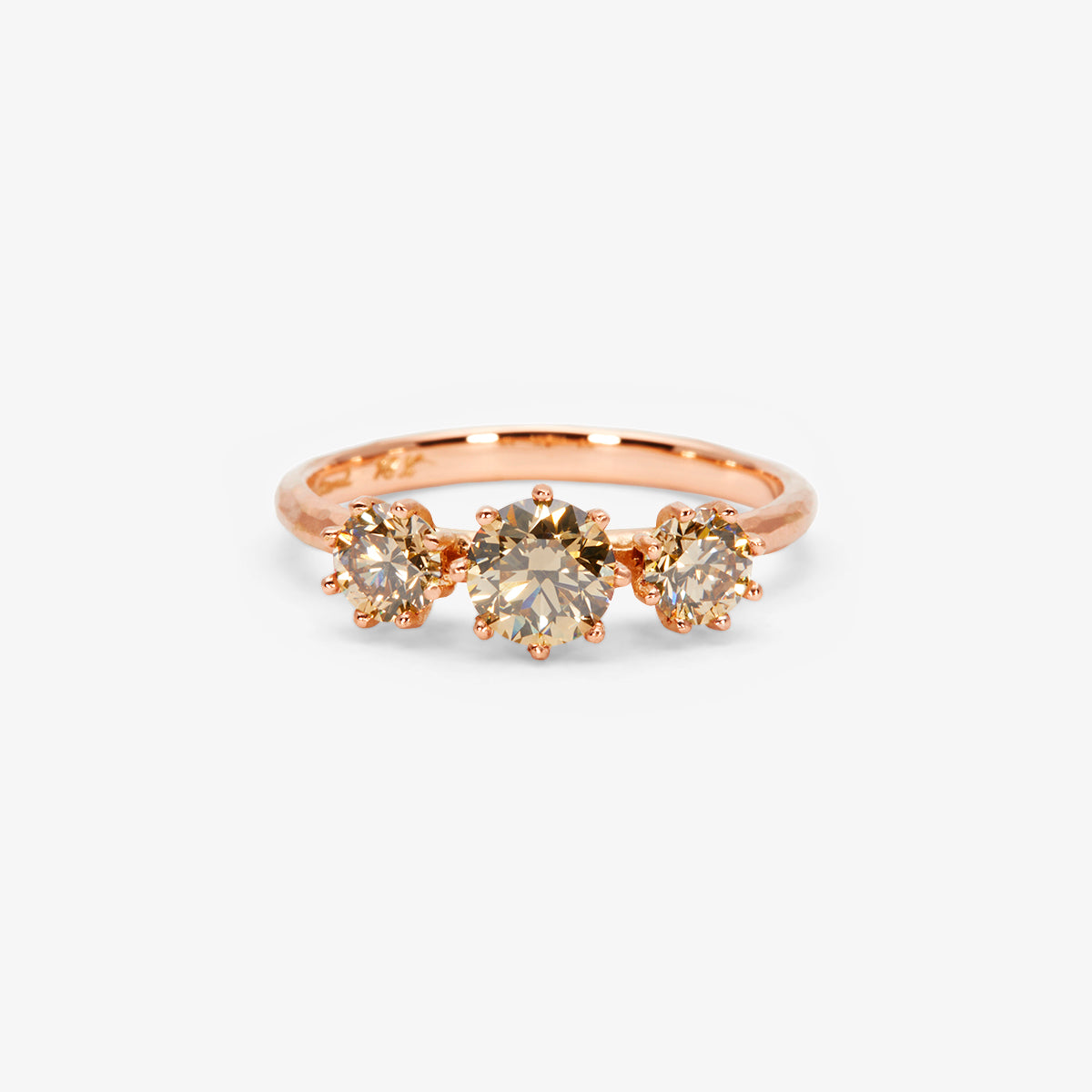 Queen Triple Brown Diamond Blooming Ring | R19021BR