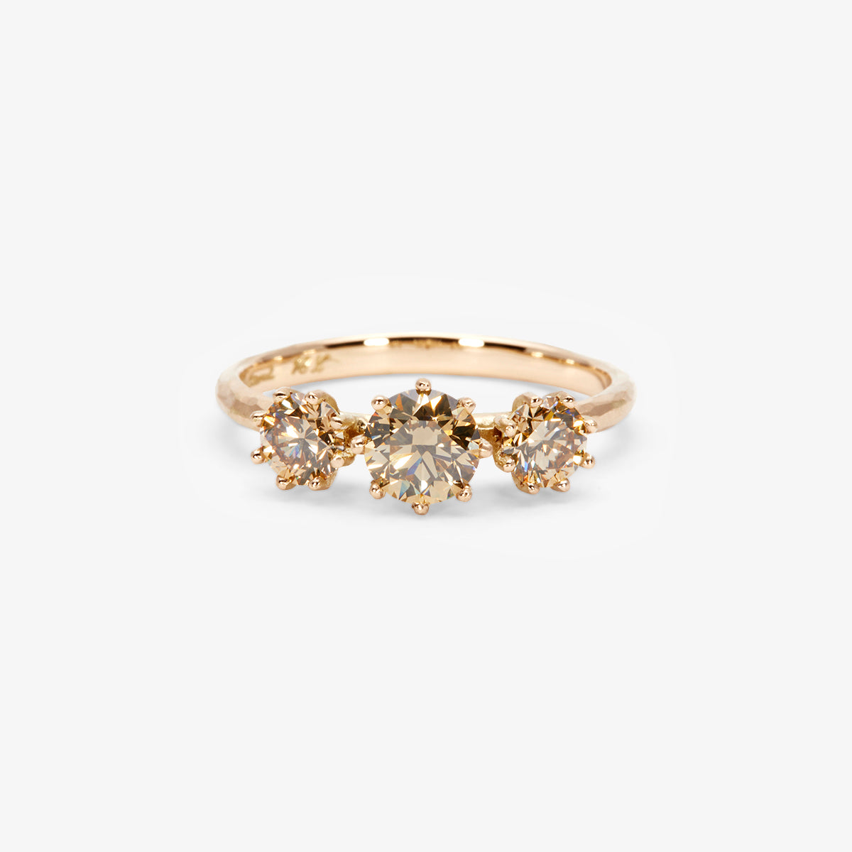 Queen Triple Brown Diamond Blooming Ring | R19021BR