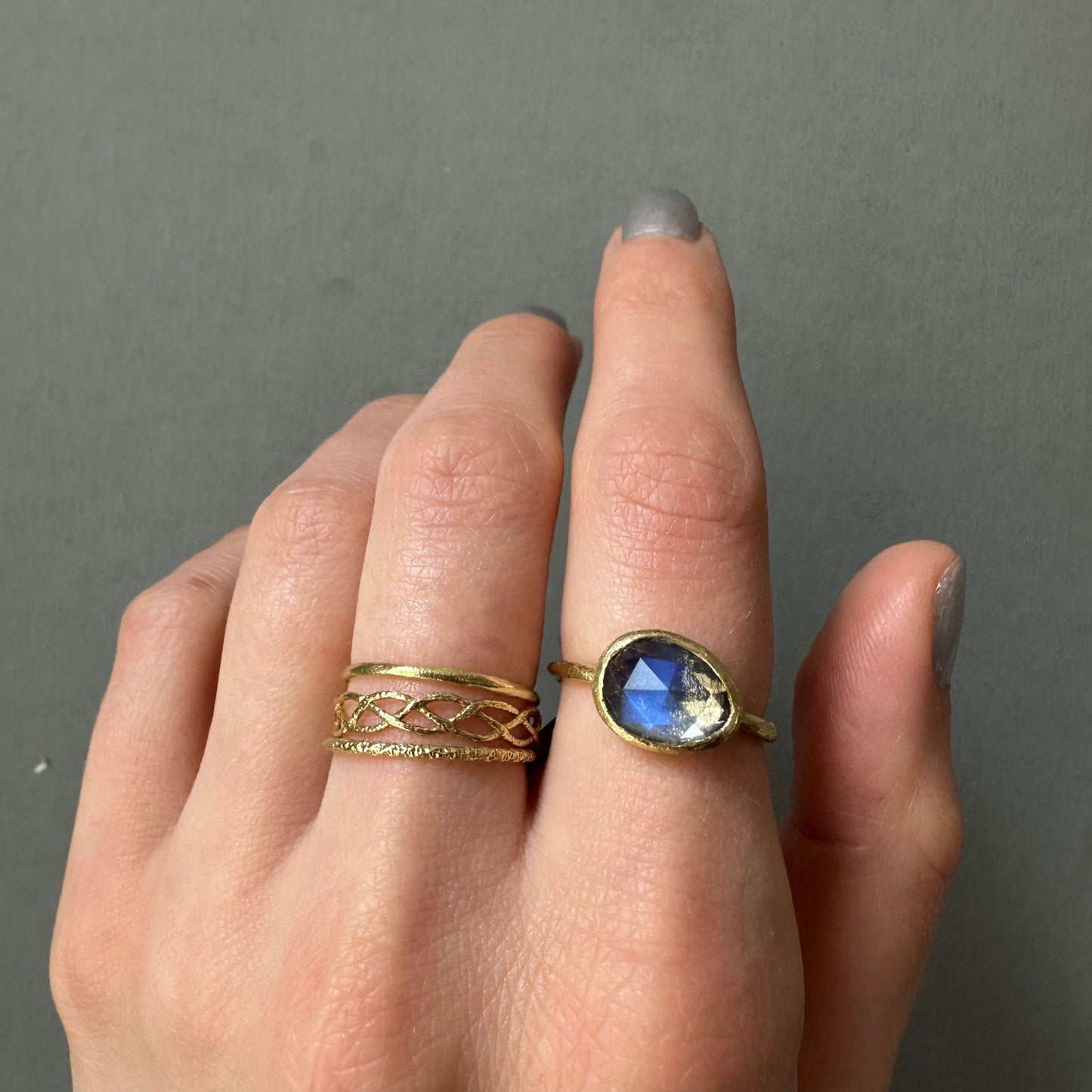 18K Yellow Gold on Model