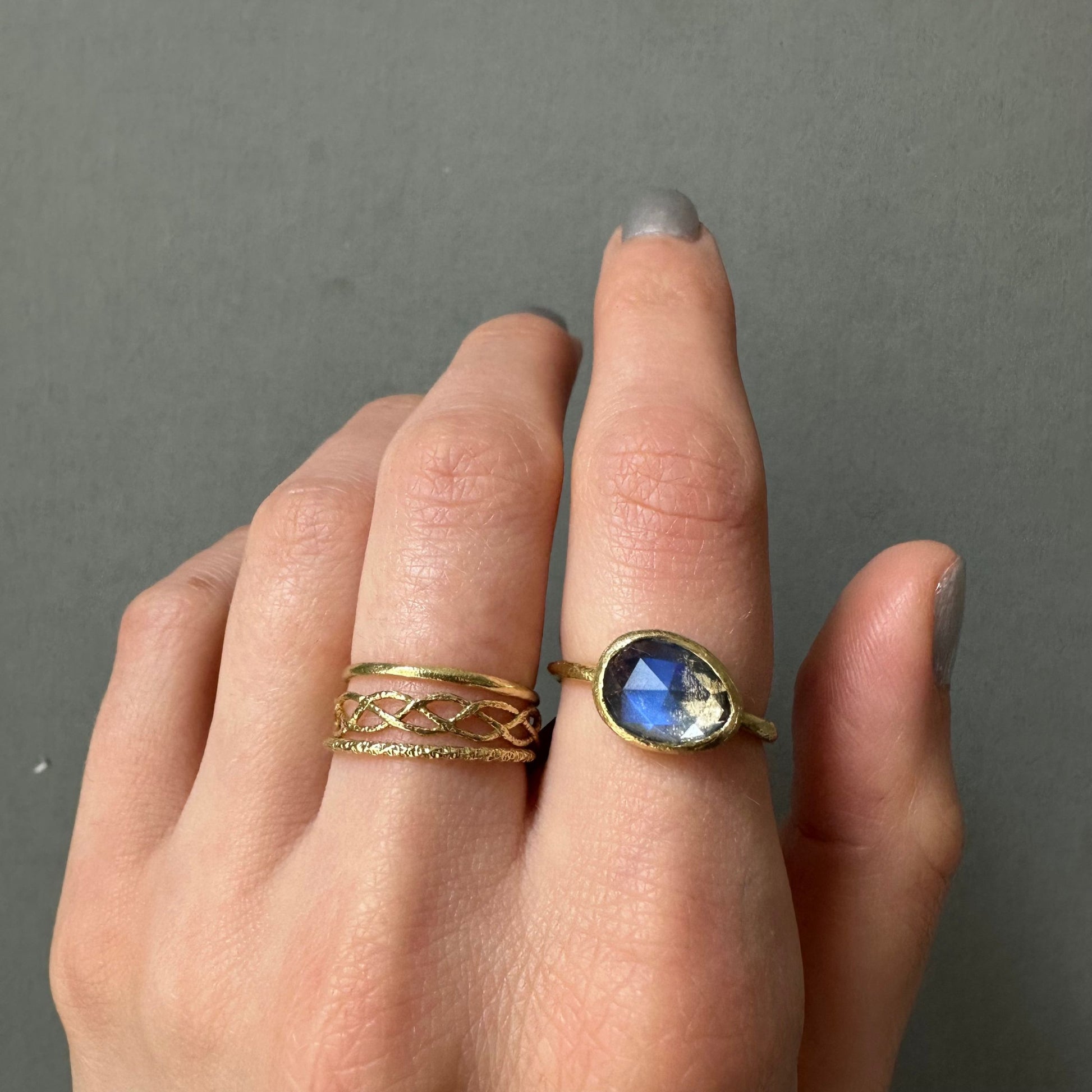 18K Yellow Gold on Model