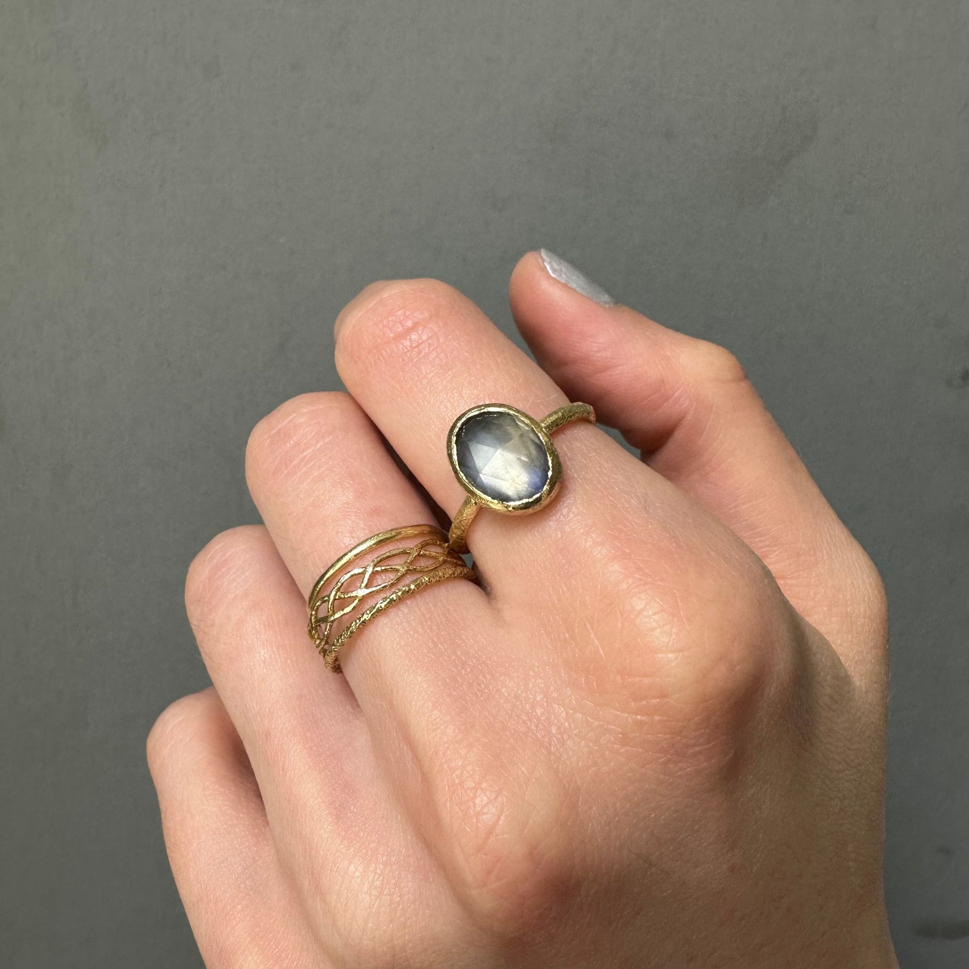 18K Yellow Gold on Model