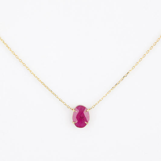 1.86 Carat One-of-a-Kind Sliced Ruby Necklace | RN2-OOAK