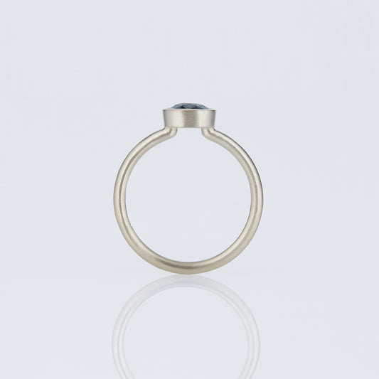 1.4 Carat One-of-a-Kind Cushion Cut Blue Sapphire Ring | SR70-OOAK