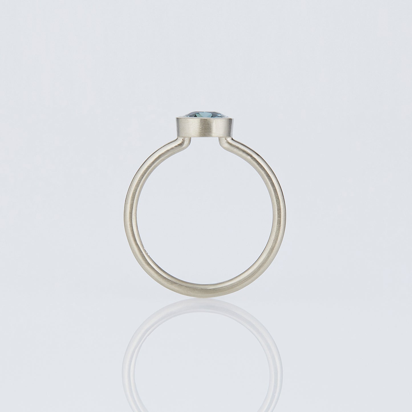 1.4 Carat One-of-a-Kind Cushion Cut Pale Blue Sapphire Ring | SR75-OOAK