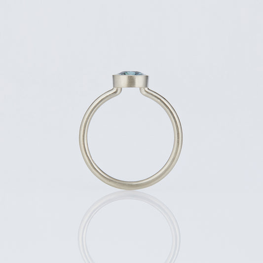1.4 Carat One-of-a-Kind Cushion Cut Pale Blue Sapphire Ring | SR75-OOAK