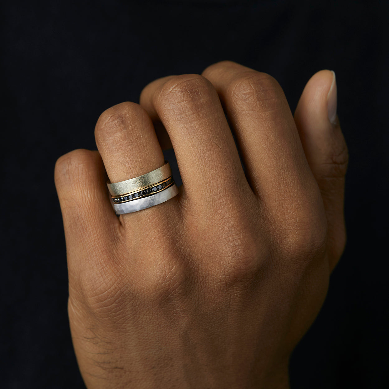 4.2mm Square Gilded Band | MR0117