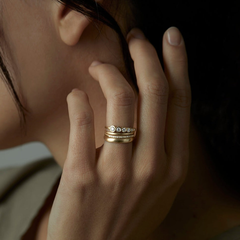 White Diamond Half-Eternity Band | R0207W