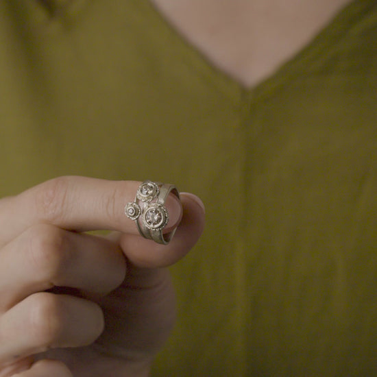 18K White Gold on Model