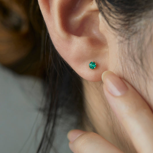 3.5mm Emerald Studs | E1903E