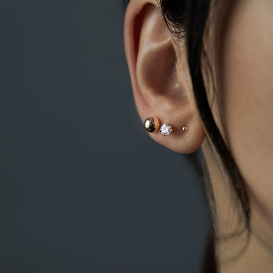 6mm Golden Ball Studs | E7606