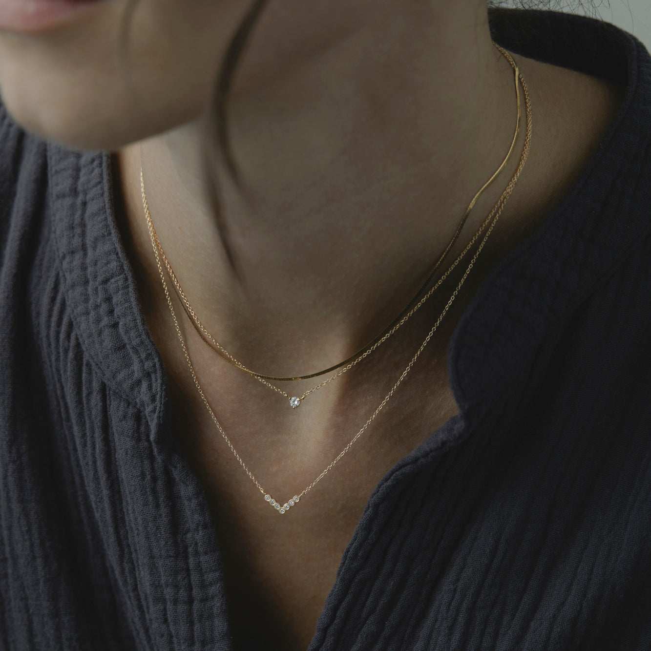 16" Herringbone Necklace | N6101