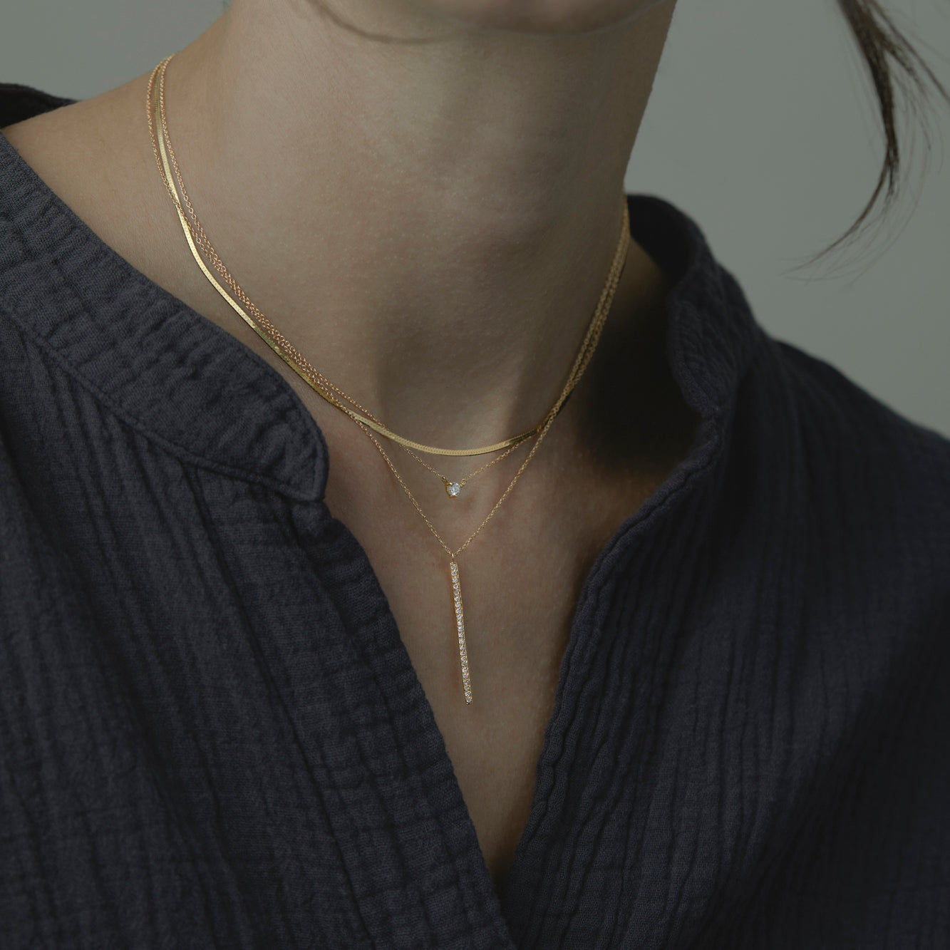 16" Herringbone Necklace | N6101