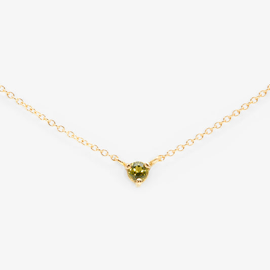 3mm Peridot Birthstone Necklace | N6701PR