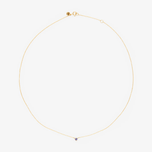 3mm Tanzanite Birthstone Necklace | N6701TZ