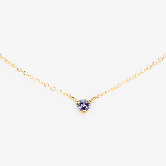 3mm Tanzanite Birthstone Necklace | N6701TZ