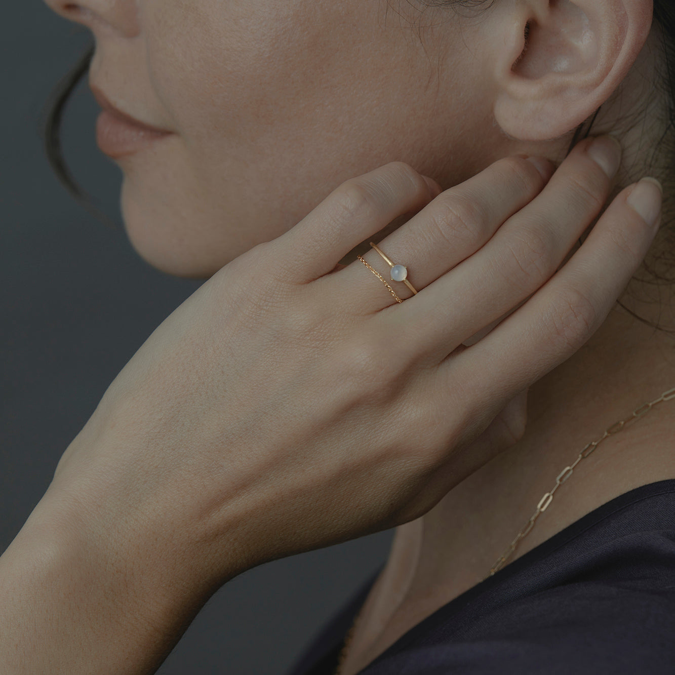 Blue Chalcedony Wisp Ring | R11601BC