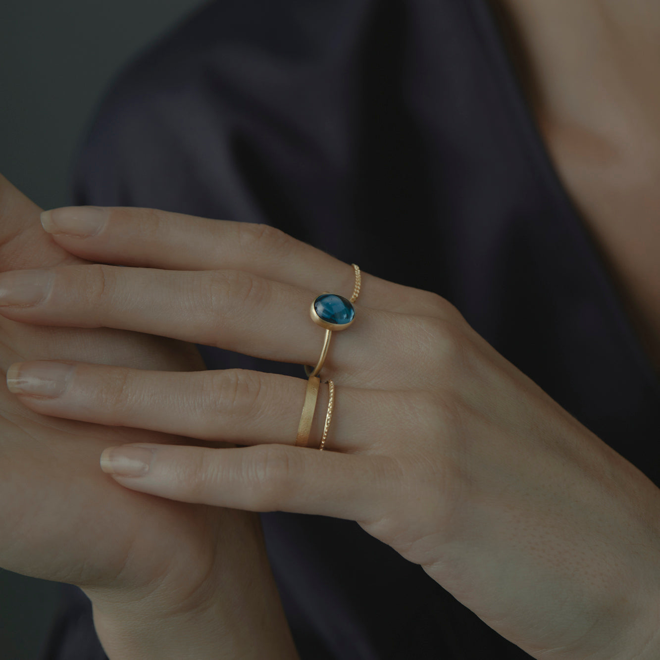 London Blue Topaz Glacé Ring | R12001BT