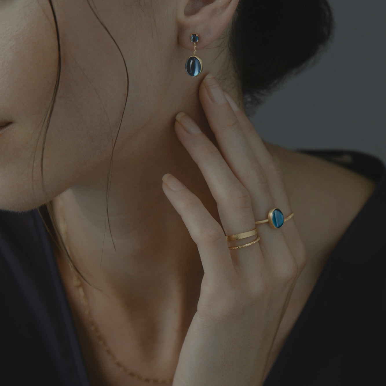 London Blue Topaz Glacé Ring | R12001BT