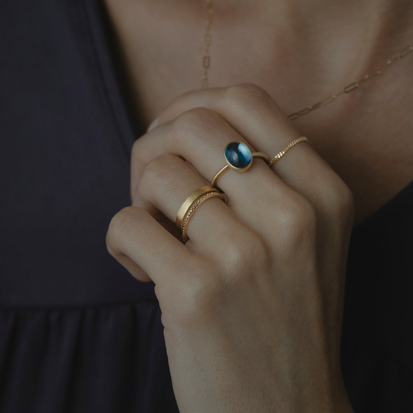 London Blue Topaz Glacé Ring | R12001BT