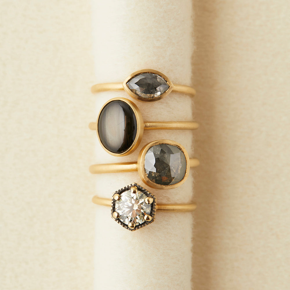 Star Sapphire Glacé Ring | R12001SSBK