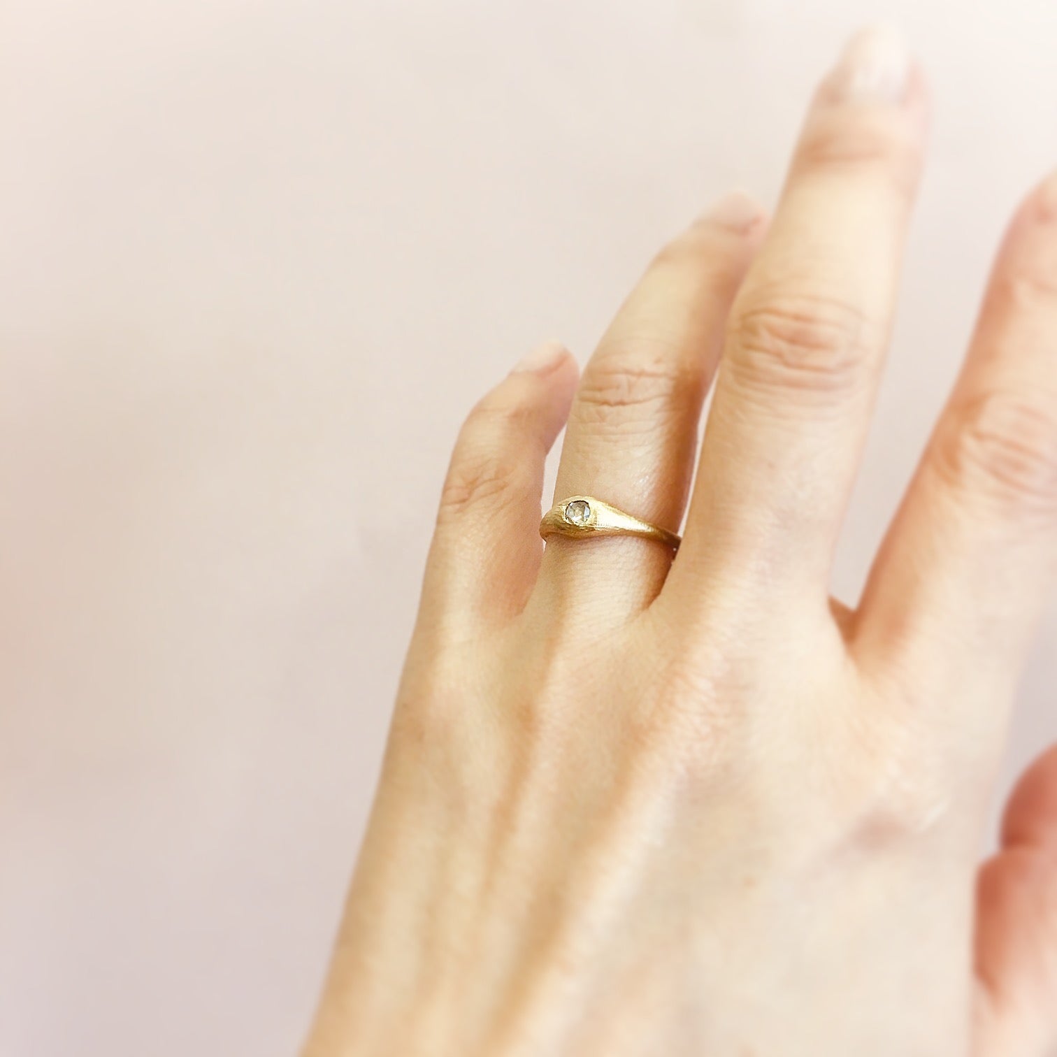 18K Yellow Gold on Model