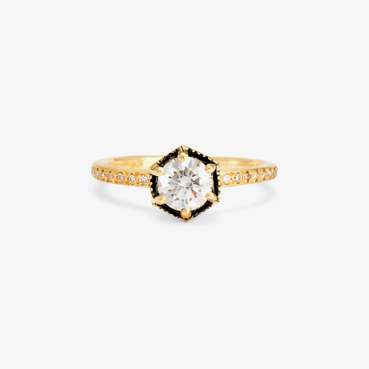 18K Yellow Gold(w/ Black Rhodium)