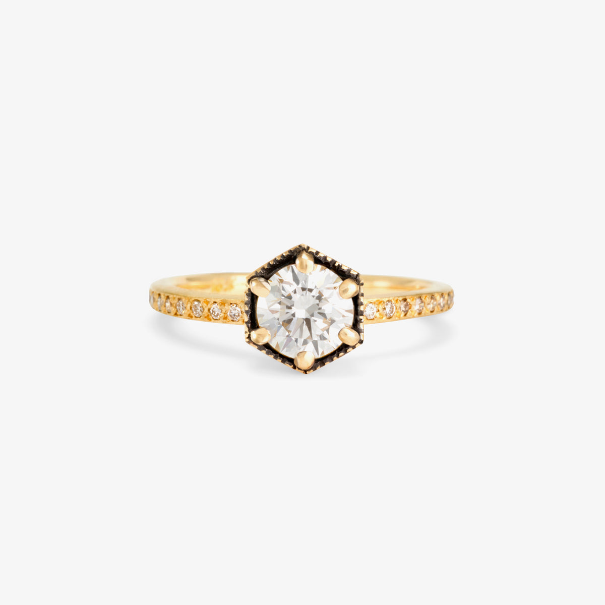 18K Yellow Gold(w/ Black Rhodium)