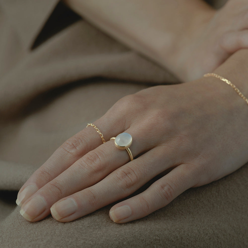 4.02 Carat One-of-a-Kind Moonstone Ring | RMR21-OOAK