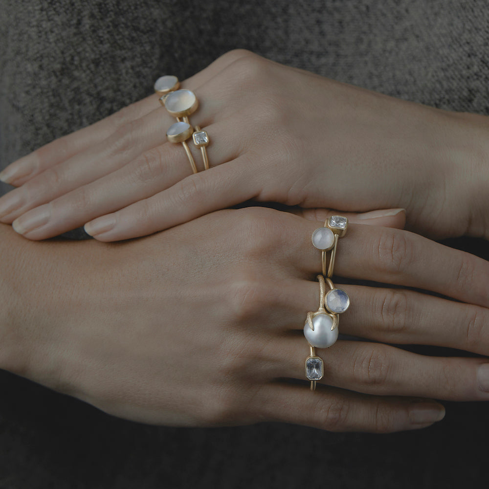 4.02 Carat One-of-a-Kind Moonstone Ring | RMR21-OOAK